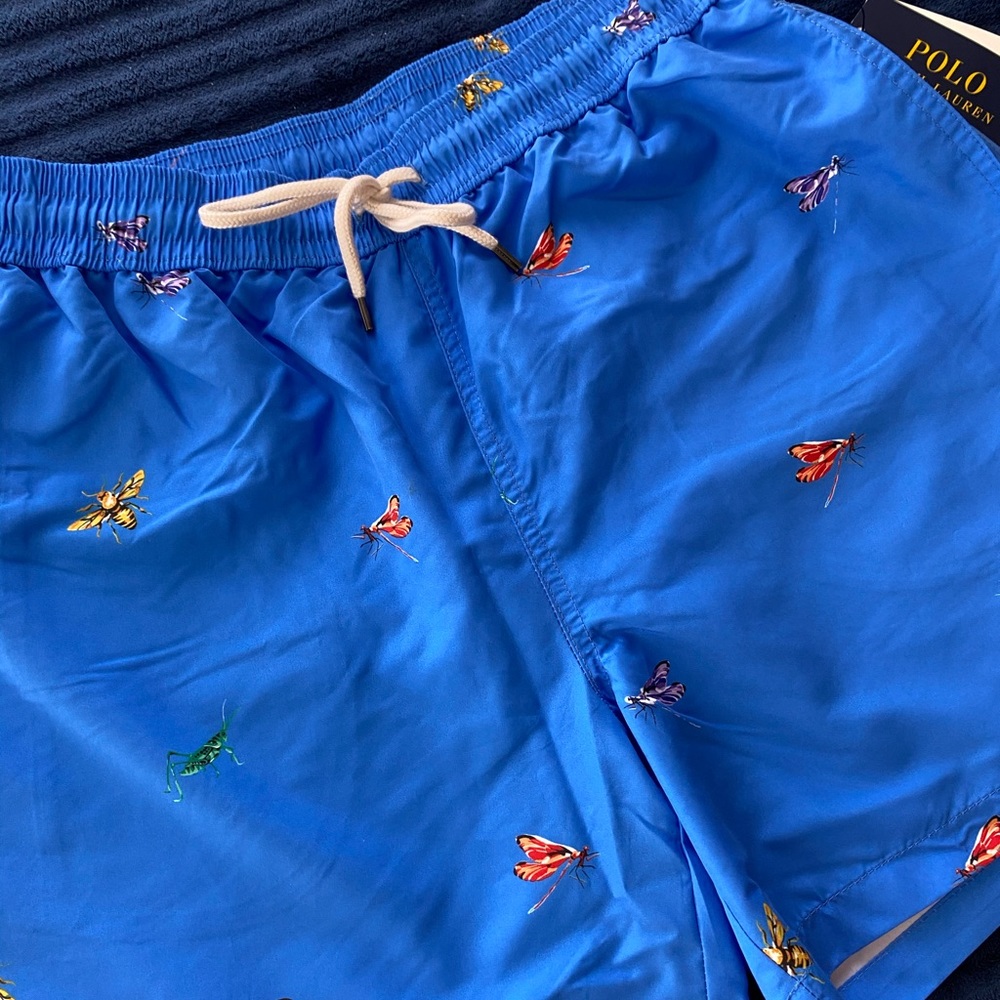 ❌SOLD❌ Polo Ralph Lauren Bug Print Swimming Trunks - Picture 3 of 6